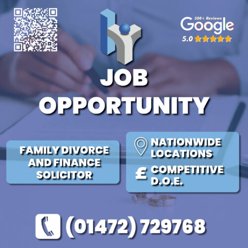 Family Divorce and Finance Solicitor vacancy job advert for Humber Recruitment