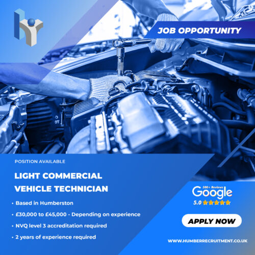 Light Commercial Vehicle Technician vacancy in Humberston from Humber Recruitment