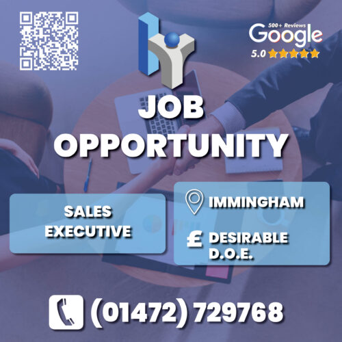 Sales Executive vacancy job advert from Humber Recruitment