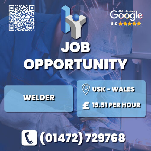 Welder Vacancy Advert in Usk for Humber Recruitment