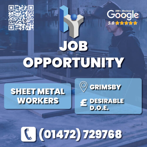 Humber Recruitment job advert for Sheet Metal Workers