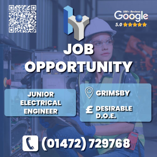 Junior Electrical Engineer advert artwork for Humber Recruitment