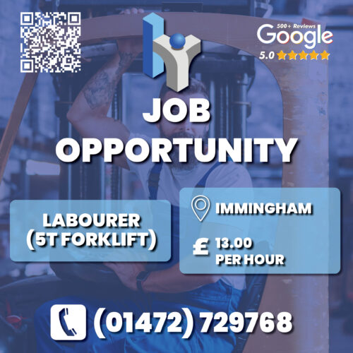 Labourer job vacancy in Immingham artwork.