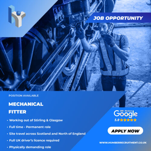 Mechanical Fitter vacancy in Scotland from Humber Recruitment