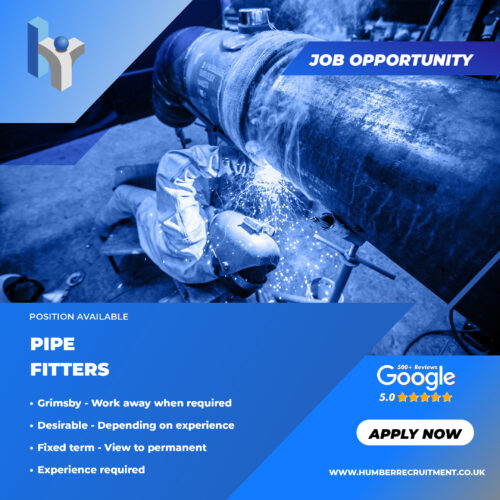 Humber Recruitment job advert for Pipe Fitters
