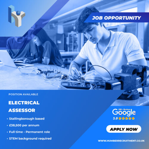 Electrical Assessor job vacancy in Stallingborough from Humber Recruitment