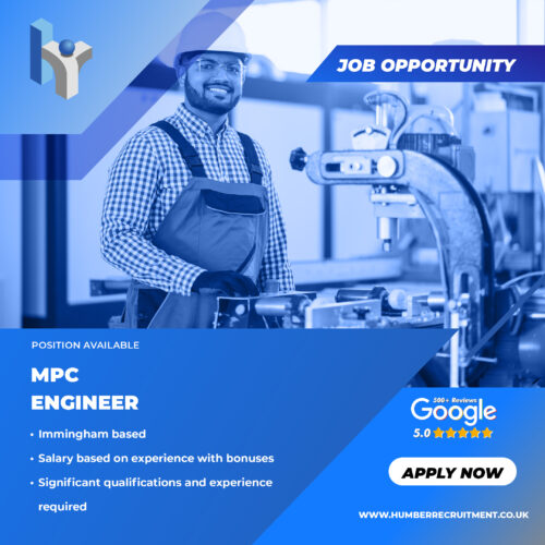 MPC Engineer job vacancy in Immingham from Humber Recruitment