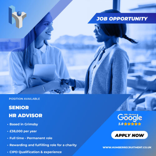Senior HR Advisor job vacancy in Grimsby from Humber Recruitment