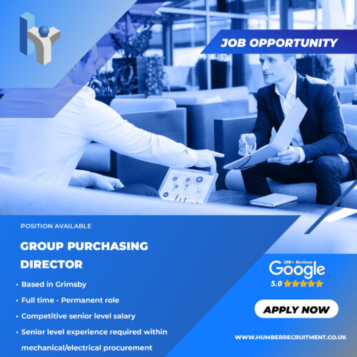 Group Purchasing Director vacancy in Grimsby from Humber Recruitment