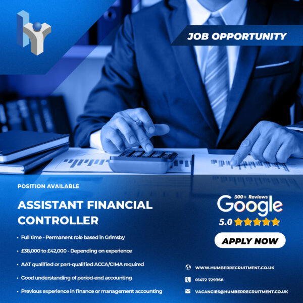 Assistant Financial Controller job vacancy in Grimsby